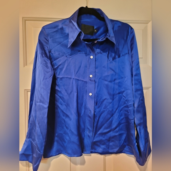 No. 6 Sergio Western Silk Shirt - Picture 3 of 4